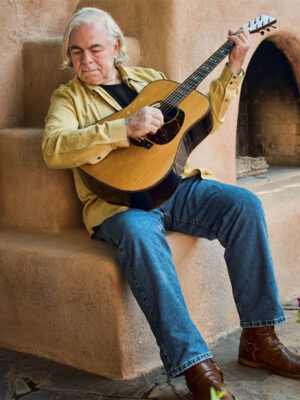 Dave Miller, Country Musician, Sitting With Guitar