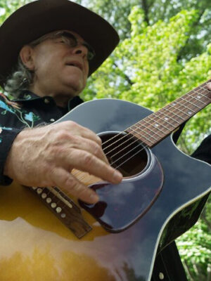 Dave Miller, Country Musician, Guitar, Fancy Shirt Low Angle