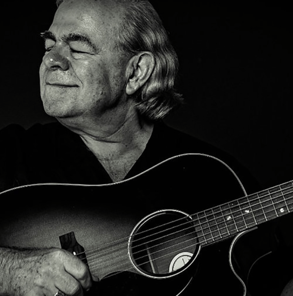 Dave Miller, Country Musician, Guitar, Smiling with Eyes Closed, Black Background