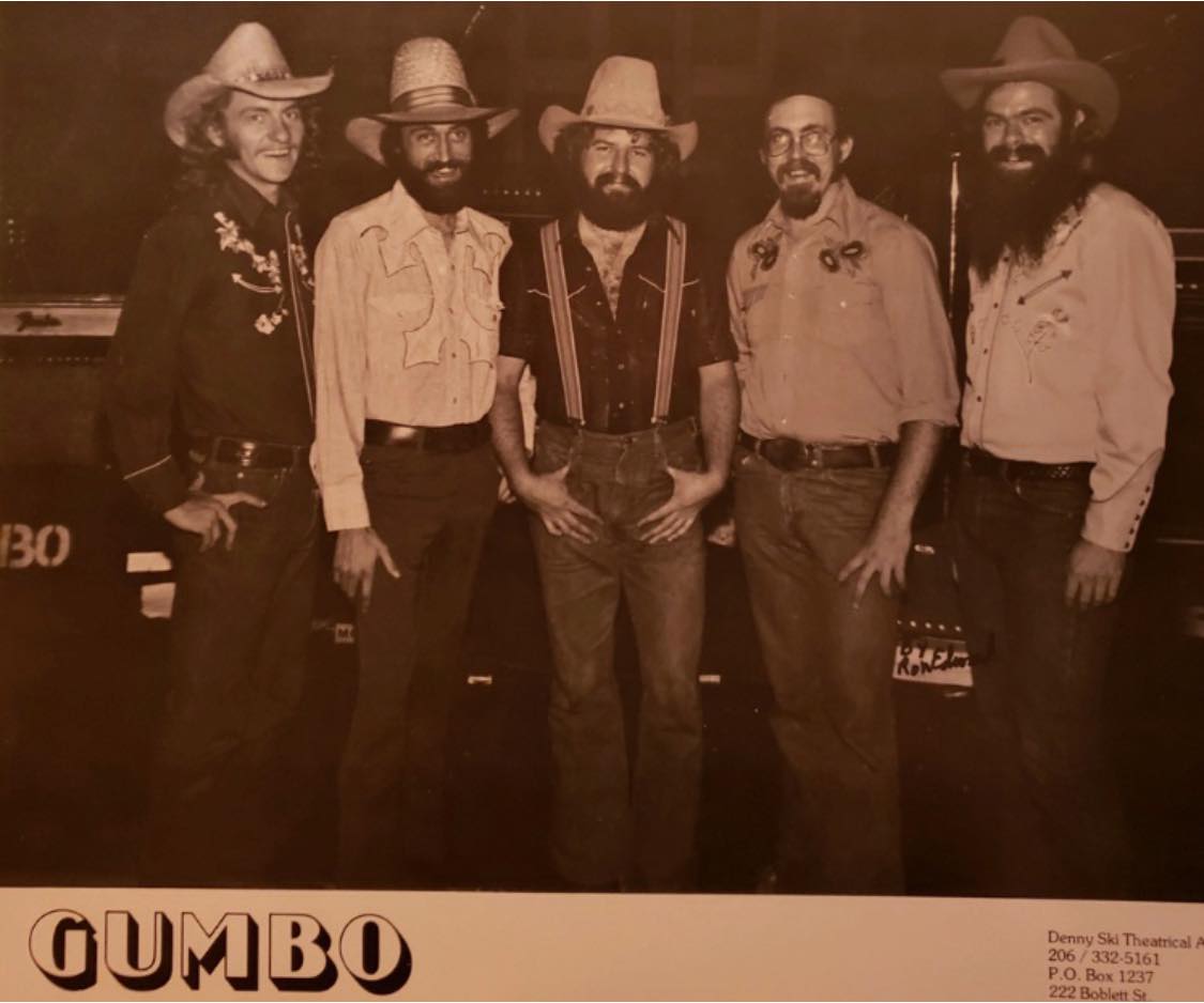 From left to right: Pat Hooper, Sterling Smith, George Egbert, Rob "Robért" Bosdorf, and Dave Miller